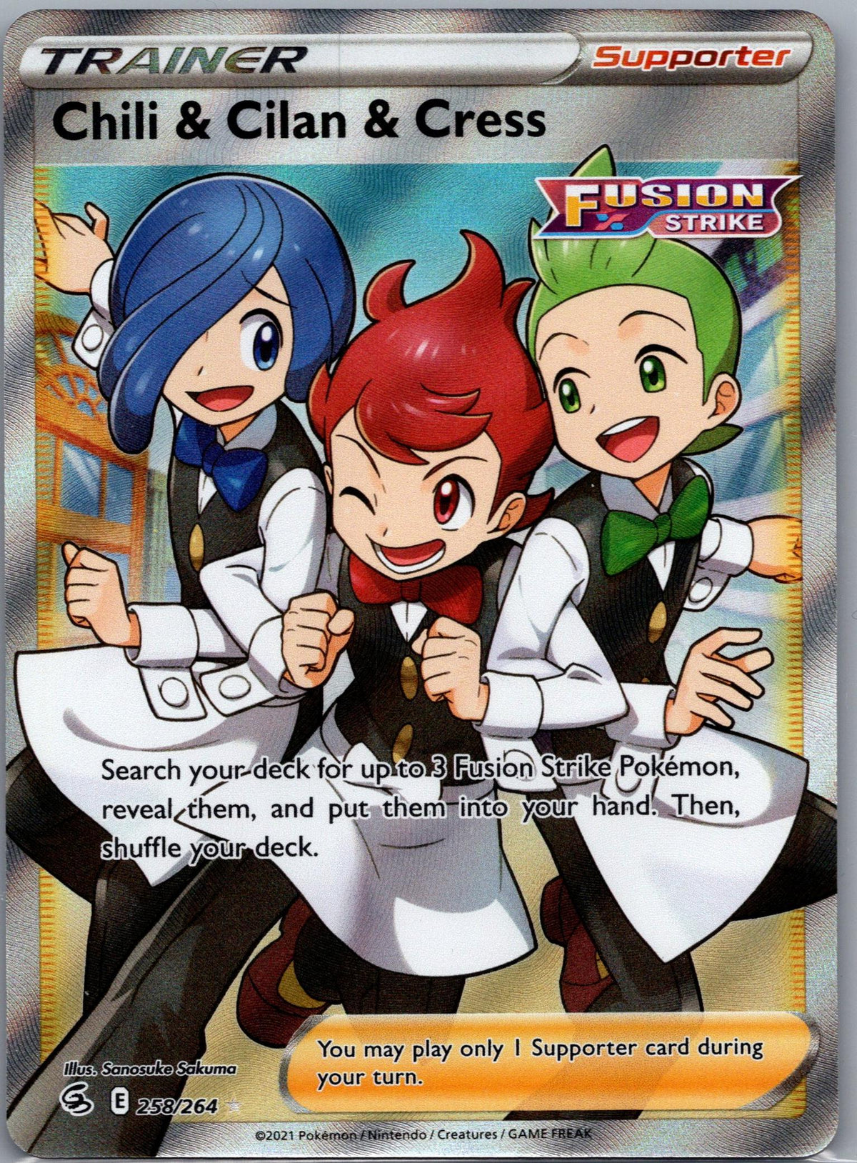 Chili & Cilan & Cress - Fusion Strike (Ultra Rare) [FST-258]