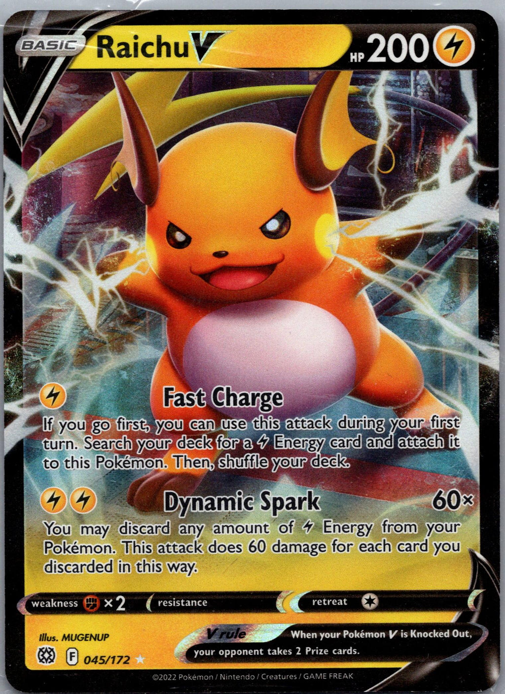 Raichu V - Brilliant Stars (Rare Holo V) [BRS-45]