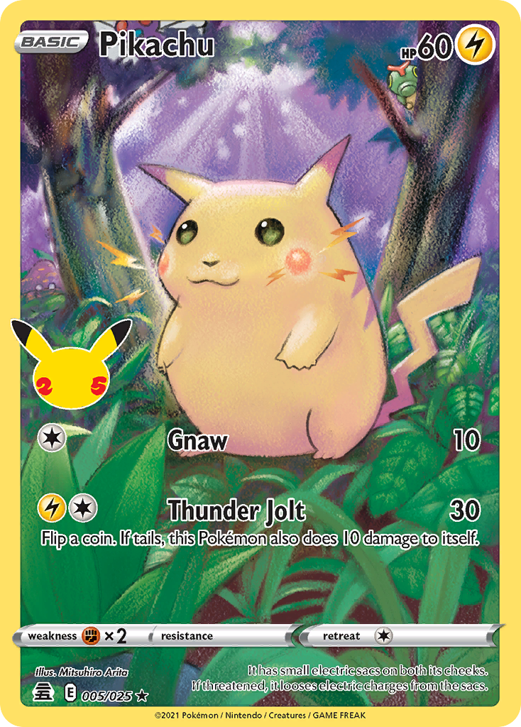 Pikachu - Celebrations (Holo Rare) [CEL-5] English / Near Mint / Normal