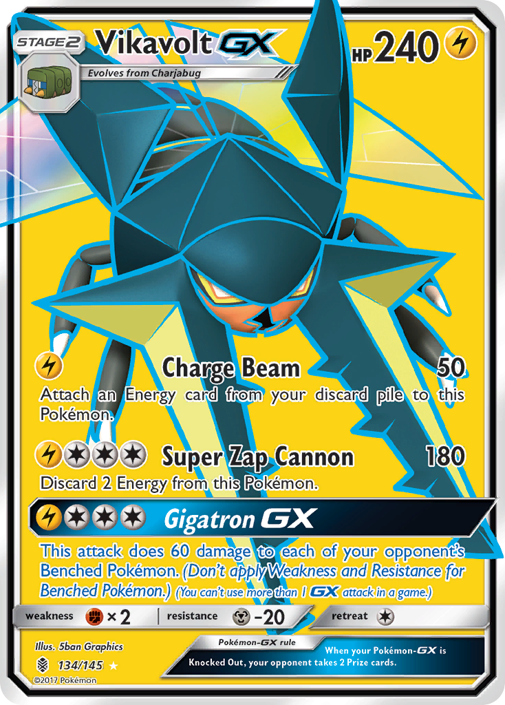 Vikavolt-GX - Guardians Rising (Ultra Rare) [GRI-134] English / Near Mint / Normal