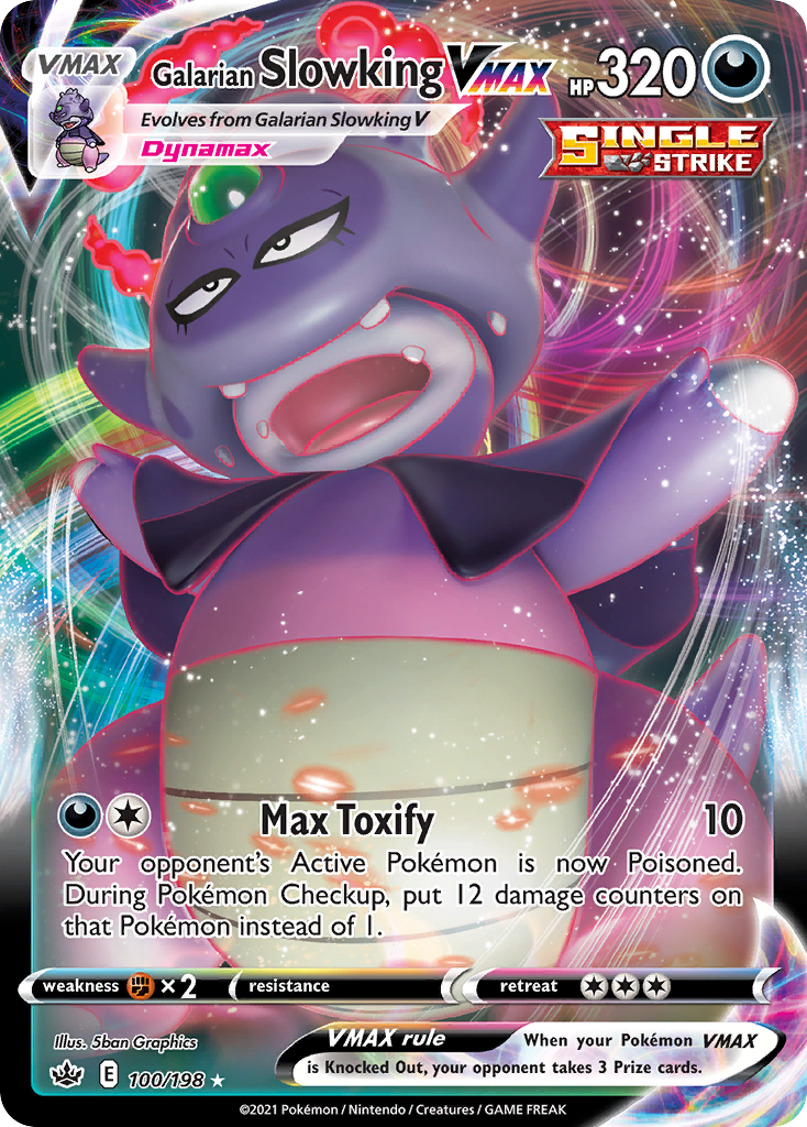 Galarian Slowking VMAX - Chilling Reign (Rare Holo VMAX) [CRE-100] English / Near Mint / Normal