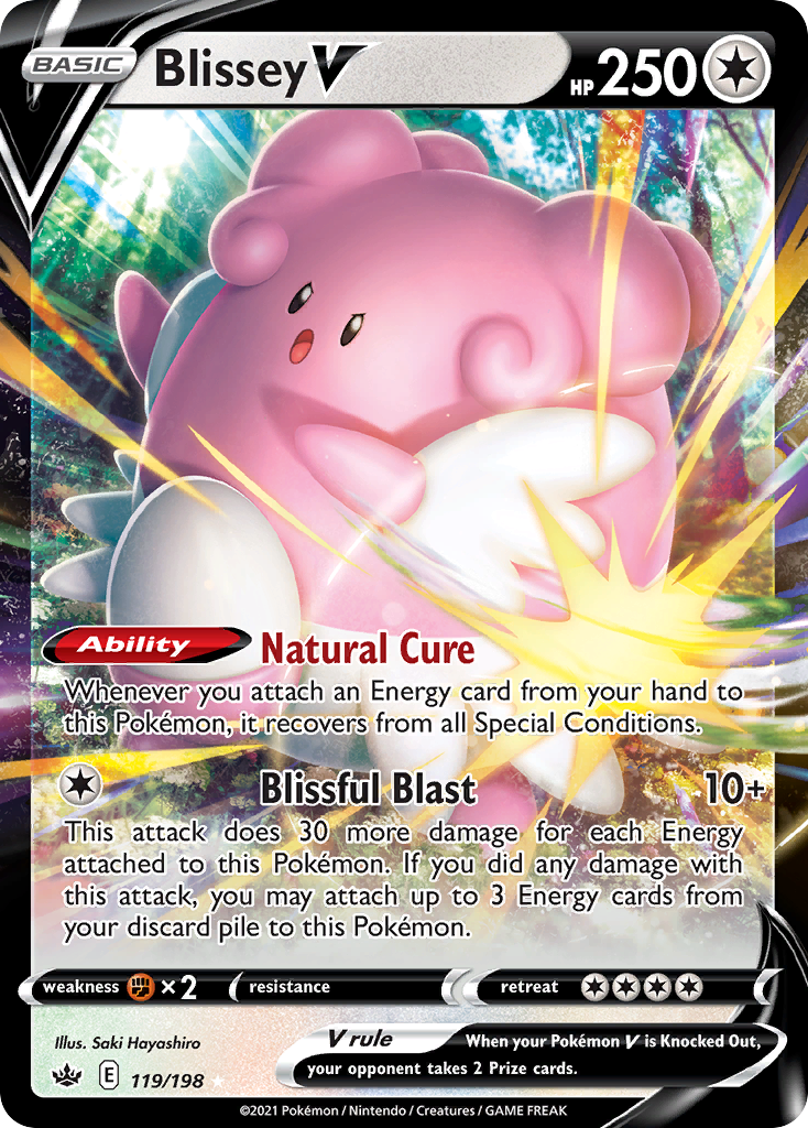 Blissey V - Chilling Reign (Rare Holo V) [CRE-119] English / Near Mint / Normal