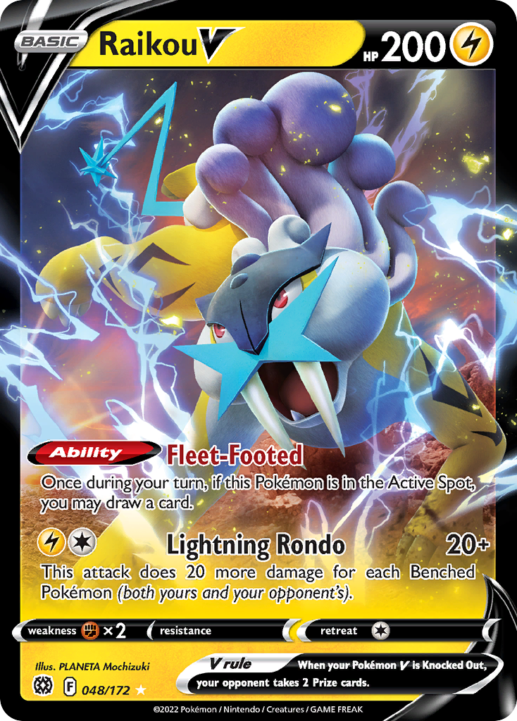 Raikou V - Brilliant Stars (Rare Holo V) [BRS-48] English / Near Mint / Normal