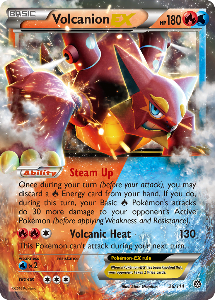 Volcanion-EX - Steam Siege (Rare Holo EX) [STS-26] English / Near Mint / Normal