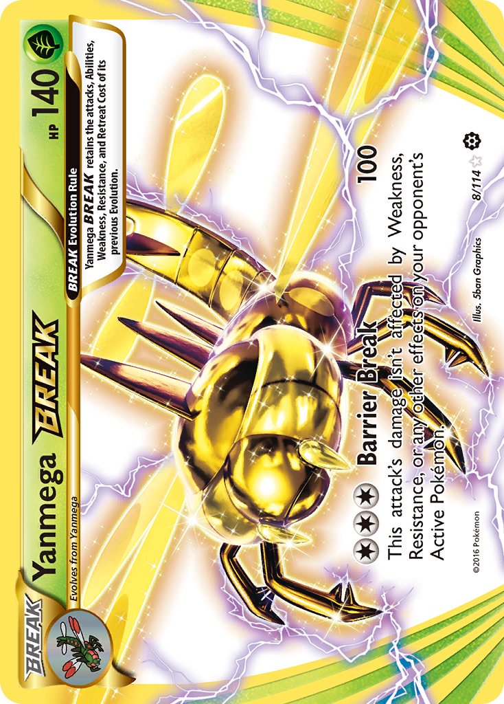 Yanmega BREAK - Steam Siege (Rare BREAK) [STS-8] English / Near Mint / Normal